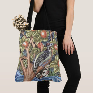 Bolso De Tela William Morris Woodpecker Tapestry Floral Vintage