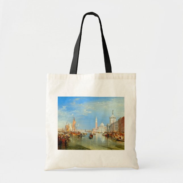 Bolso De Tela William Turner - Venecia, Dogana y San Giorgio (Frente)
