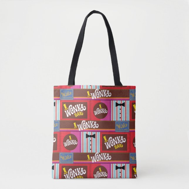 Bolso De Tela Willy Wonka Candy Pattern (Anverso)