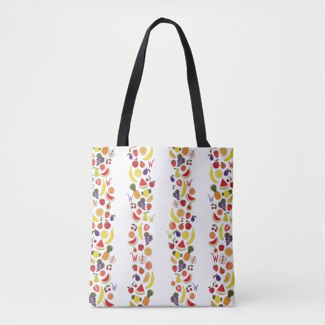 Bolso De Tela Willy Wonka Lickable Wallpaper Pattern (Anverso)