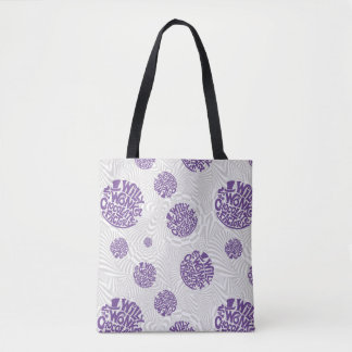Bolso De Tela Willy Wonka Logo Psychedelic Graphic