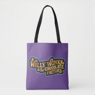Bolso De Tela Willy Wonka y el logotipo de la fábrica de chocol
