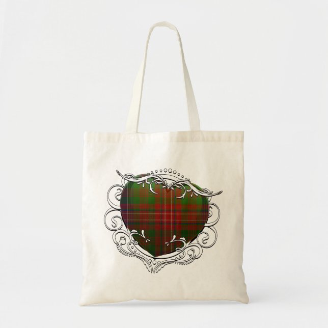 Bolso De Tela Wilson Tartan Heart (Frente)