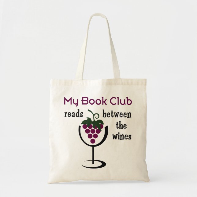 Bolso De Tela Wine Book Club (Frente)