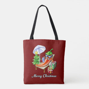 Bolso De Tela Wine Red Funny Merry Christmas Pepper