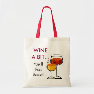 Bolso De Tela ¡Wine un pedazo - usted sentirá mejor!