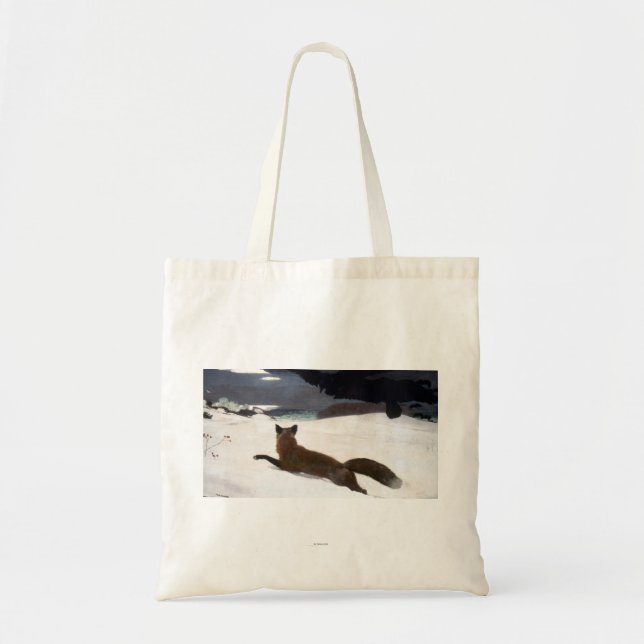 BOLSO DE TELA WINSLOW HOMER: CAZA DE ZORRO, 1893 (Frente)