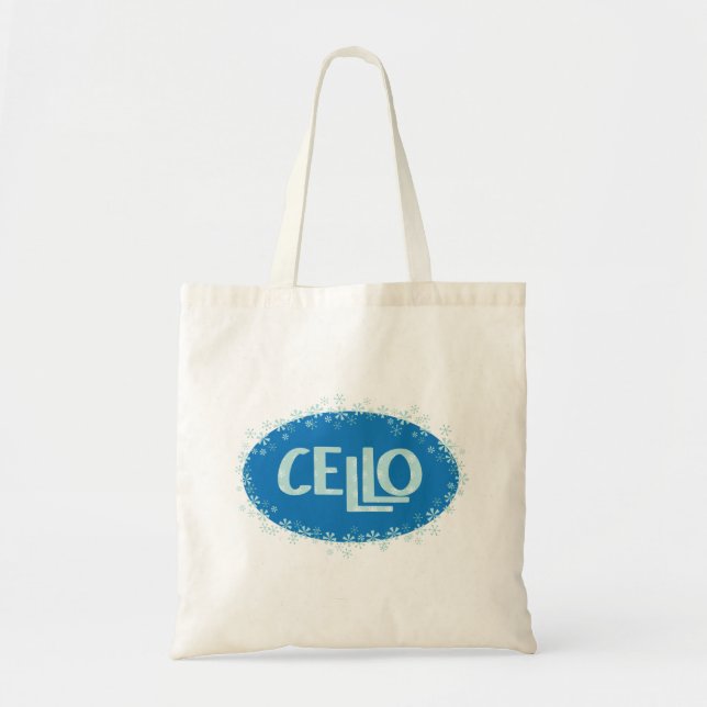 Bolso De Tela Winter Cello (Frente)