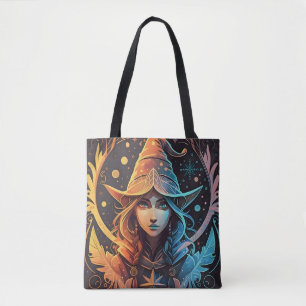Bolso De Tela Winter Elf Whimsy: Hermoso diseño de logotipo
