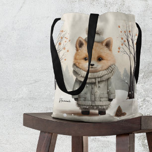 Bolso De Tela Winter Fox
