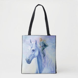 Bolso De Tela Winter Unicorn Elf Rider