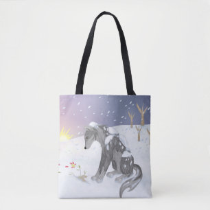 Bolso De Tela Winter Wolf