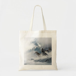 Bolso De Tela Winter Wolves Howling Tote Bag