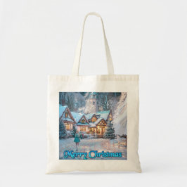 Bolso De Tela Winter Wonderland: