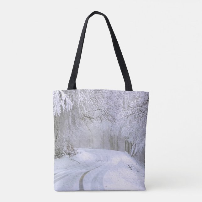 Bolso De Tela Winter Wonderland of Snow (Reverso)