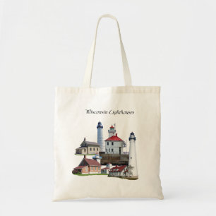 Bolso De Tela Wisconsin Lighthouses tote bag