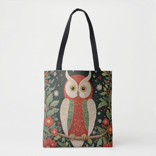 Bolso De Tela Wise Winter Watcher (Anverso)