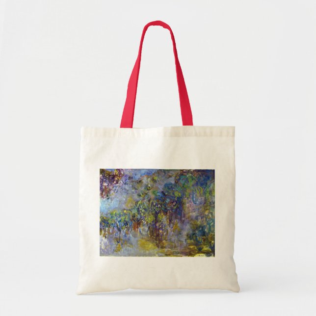 Bolso De Tela Wisteria (a la derecha) de Claude Monet (Frente)