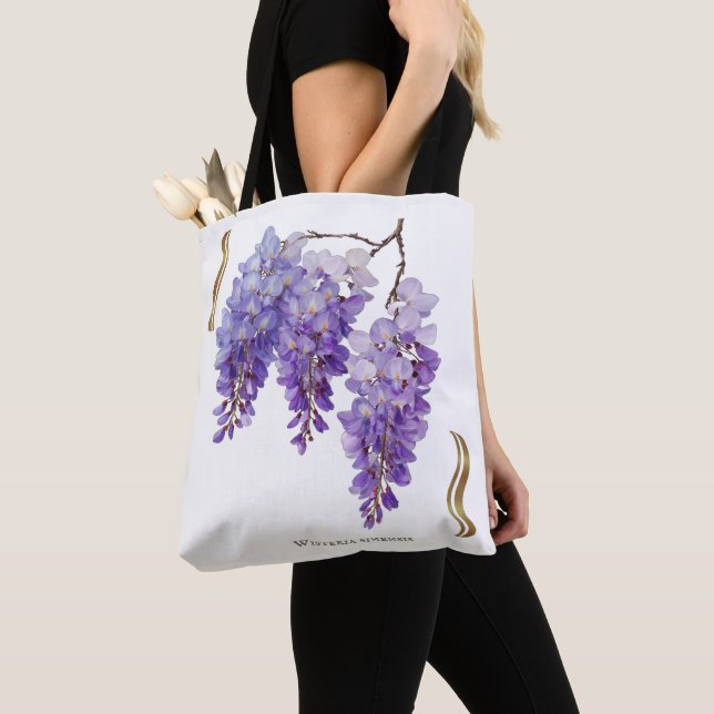 Bolso De Tela Wisteria Sinensis  (Detalle)
