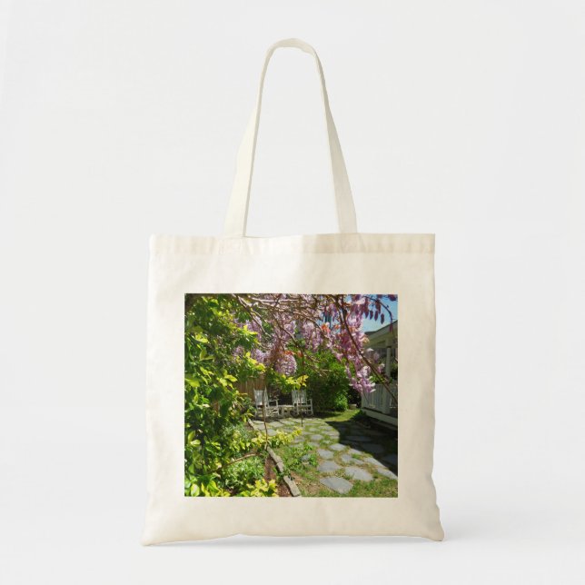 Bolso De Tela Wisteria y sillas de roca - Viñetería de Martha (Frente)