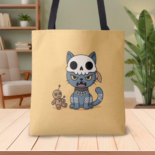 Bolso De Tela Witch Cat Voodoo Doll Yellow (Subido por el creador)