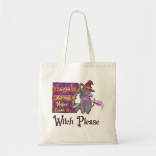 Bolso De Tela Witch Please - Witch Black Cat