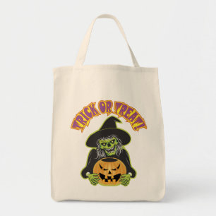 Bolso De Tela Witch Skull