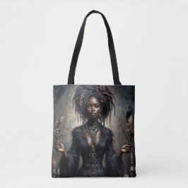 Bolso De Tela Witchy Black Woman Gothic Art