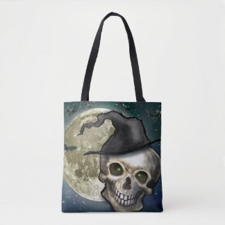 Bolso De Tela Witchy Skull Gorra Tote Bag