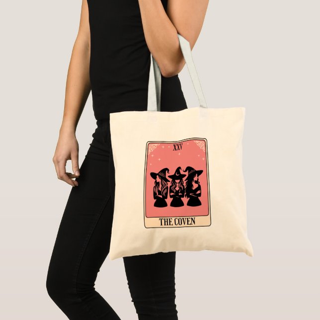 Bolso De Tela witchy tarot celestial occult bachelorette party  (Anverso (producto))