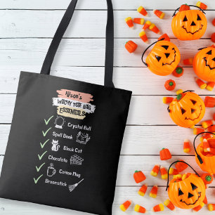 Bolso De Tela Witchy Tote Bag Essentials Brujería mágica