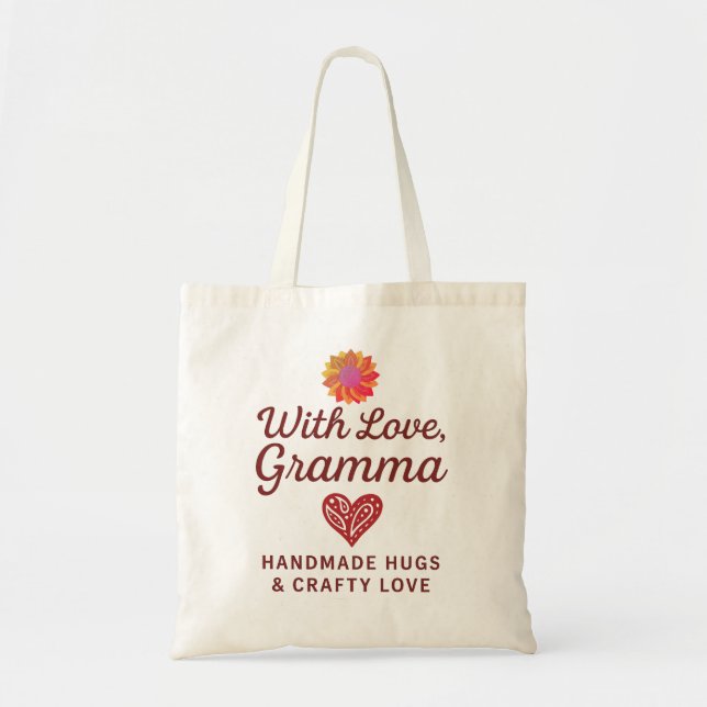 Bolso De Tela With Love, Gramma Tote (Frente)