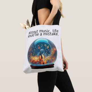 Bolso De Tela Without Music life would be a mistake