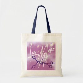 Bolso De Tela WLW Subtle Sapphic, MAKE ART, Lavender Scissors 
