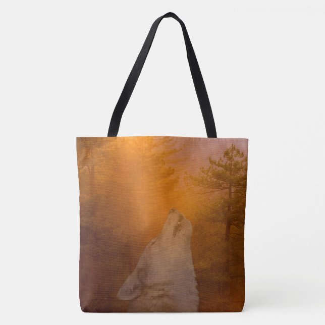 Bolso De Tela Wolf (Anverso)