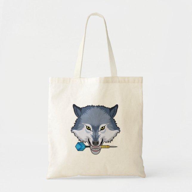 Bolso De Tela Wolf en Darts con Dart (Frente)
