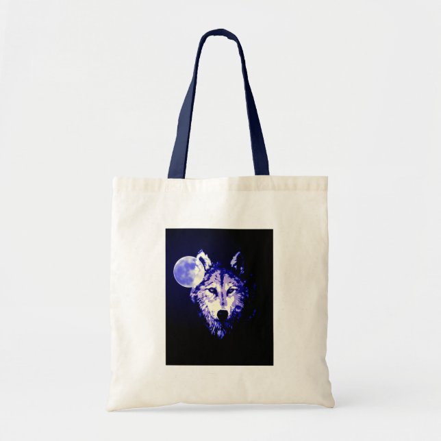 Bolso De Tela Wolf & Moon (Frente)