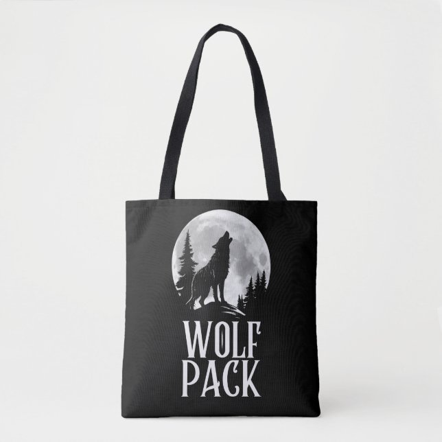 Bolso De Tela Wolf Pack (Anverso)