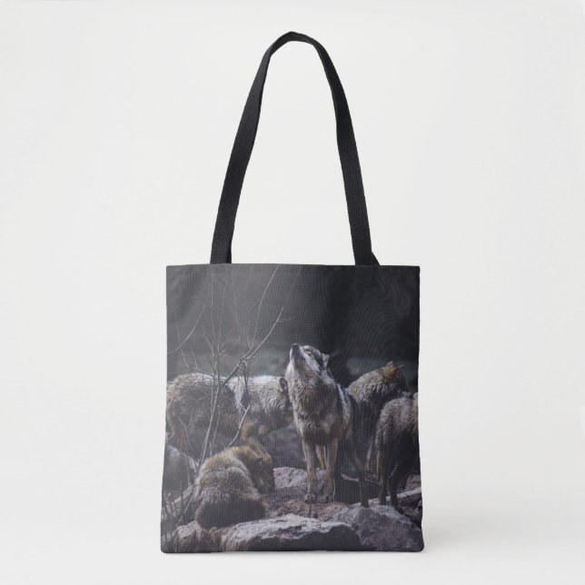 Bolso De Tela Wolf Pack Tote Bag (Anverso)