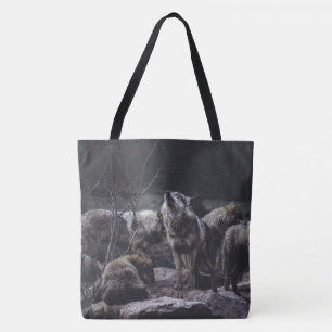 Bolso De Tela Wolf Pack Tote Bag