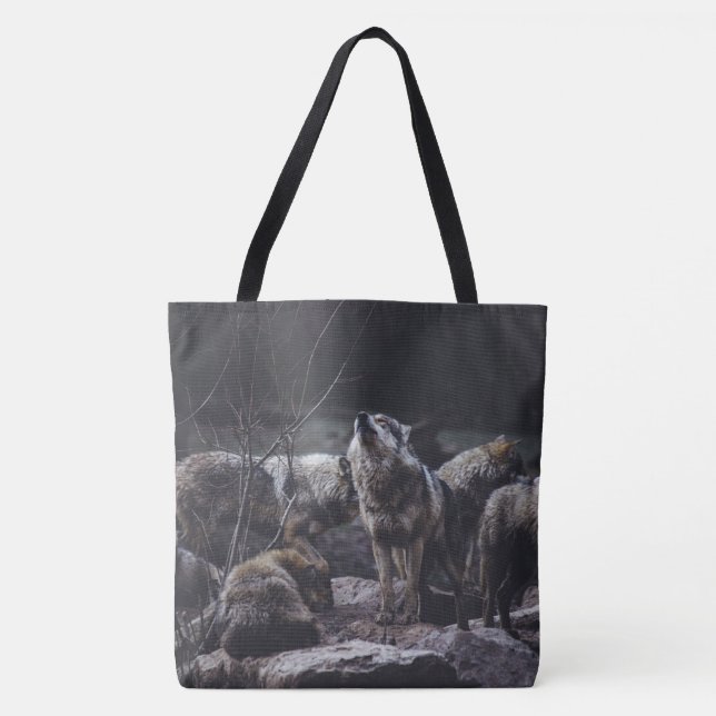 Bolso De Tela Wolf Pack Tote Bag (Anverso)