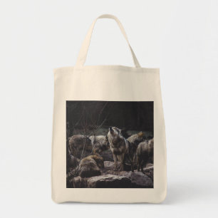 Bolso De Tela Wolf Pack Tote Bag