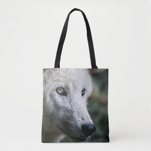 Bolso De Tela Wolf Stare (Anverso)
