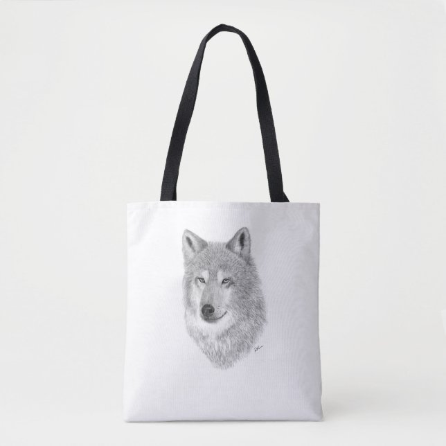 Bolso De Tela Wolf Tote Bag (Anverso)
