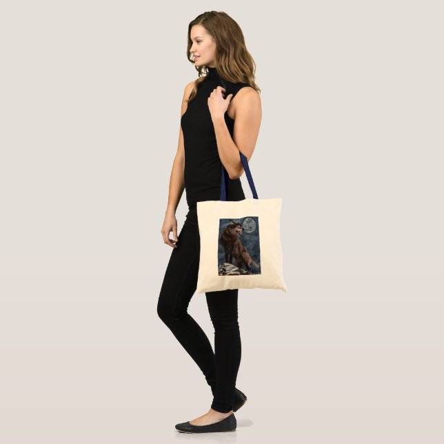 Bolso De Tela Wolf Tote Bag (Anverso (modelo))