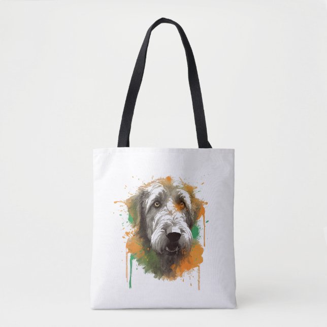 Bolso De Tela Wolfhound irlandés (Anverso)