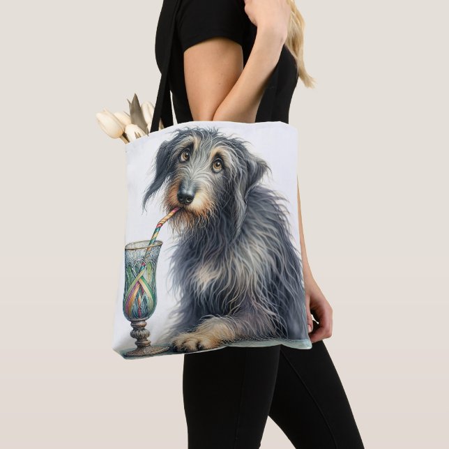 Bolso De Tela Wolfhound Irlandés Con Soda (Detalle)