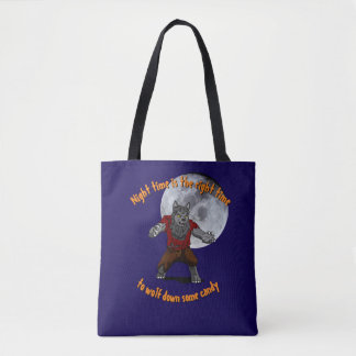 Bolso De Tela Wolfing down golosina Tote Bag