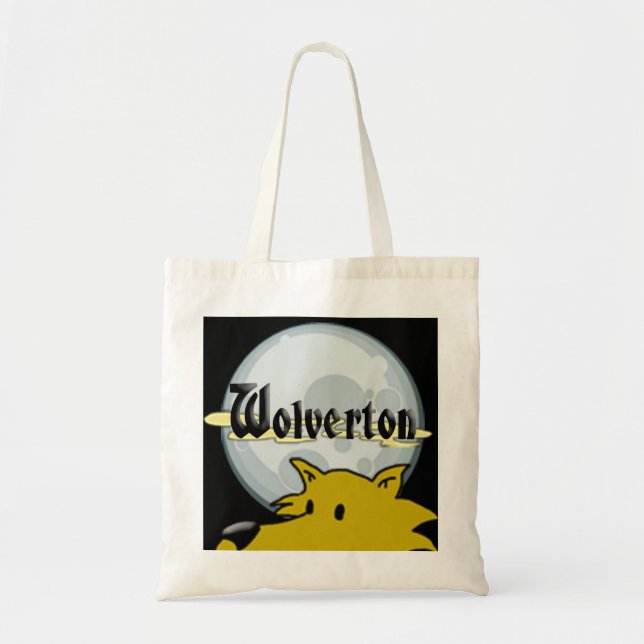 Bolso De Tela Wolverton Logo Tote Bag (Frente)