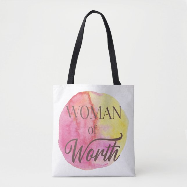 Bolso De Tela Woman of Worth Tote Bag (Anverso)